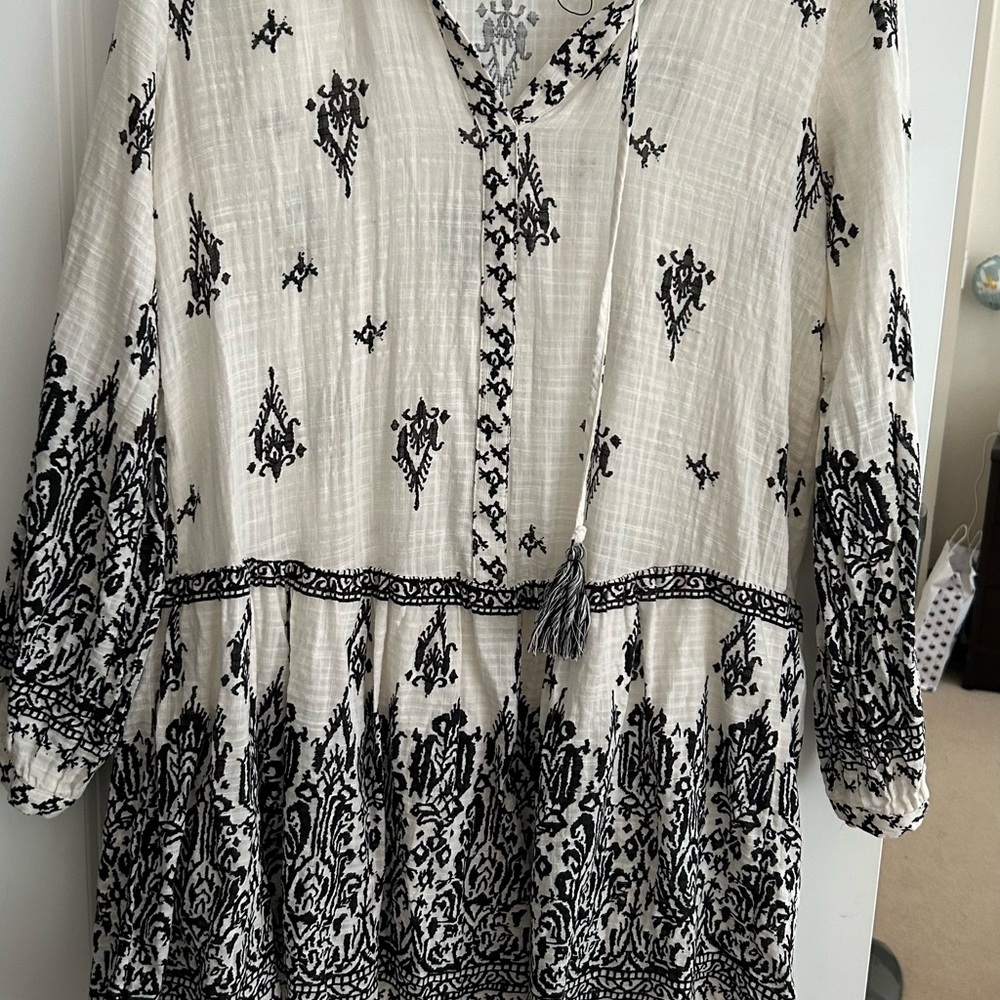 Zara Black and White Mini Dress